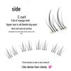 Temperature-Sensitive Self-Adhesive False Eyelashes for Beginners - Glue-Free, Super Soft, Segmented Lower Clusters