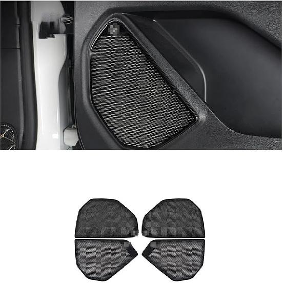 Compatible with Ford Explorer 2020 2021 2022 2023 Car Door Speaker Sticker Cover Stainless Steel Door Handle Horn Trim Auto Accessories (Color : Door