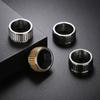New Fashion 12mm Classic Metal Ring for Men 316L Stainless Steel Male Jewelry Thick Rock Finger Ring Personalized Accessories
