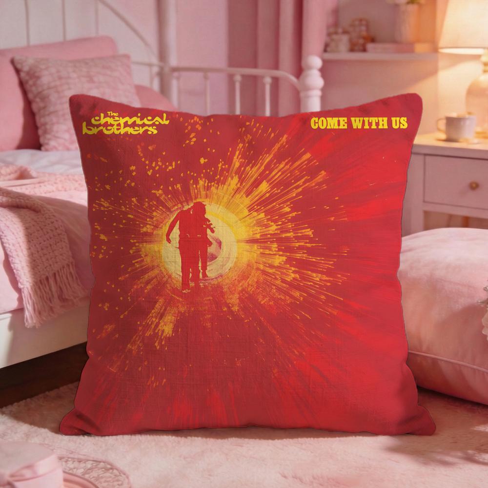 The CChemical Brothers Cushion Cover Premium Comfort Reversible Pillow Cove Two In One Design For Any Room Car Interior