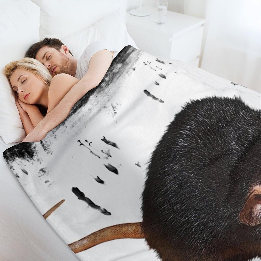 rat with background, rodents, lovely pets, gifts rat fan Throw Blanket Luxury Thicken halloween Designers Picnic Blankets