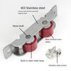 4Pcs Home Garden Door Sliding Roller Double Wheel Glass Door Sliding Rollers Push Pull Window Pulley Door Hardware