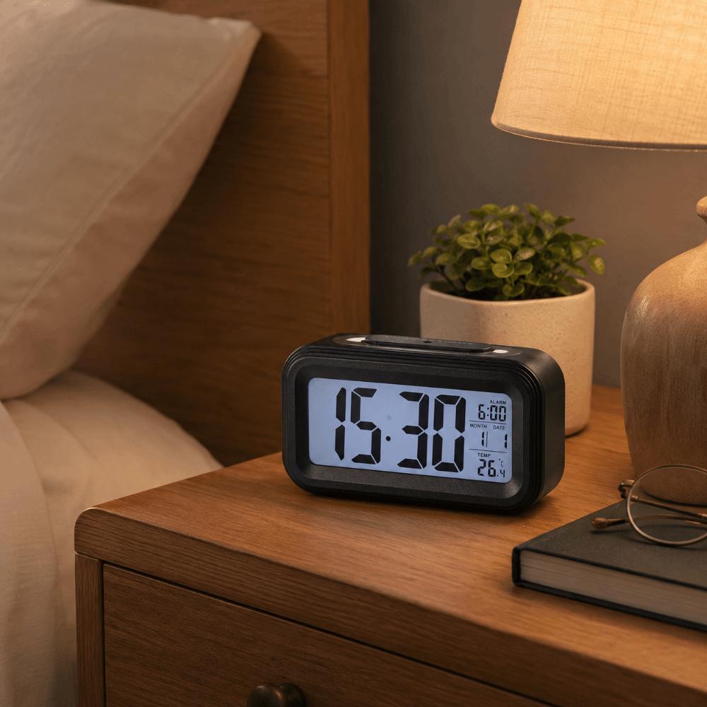 Adjustable Luminous Mode LED Alarm Clock Multifunctional Desktop Alarm Clock Home Decor