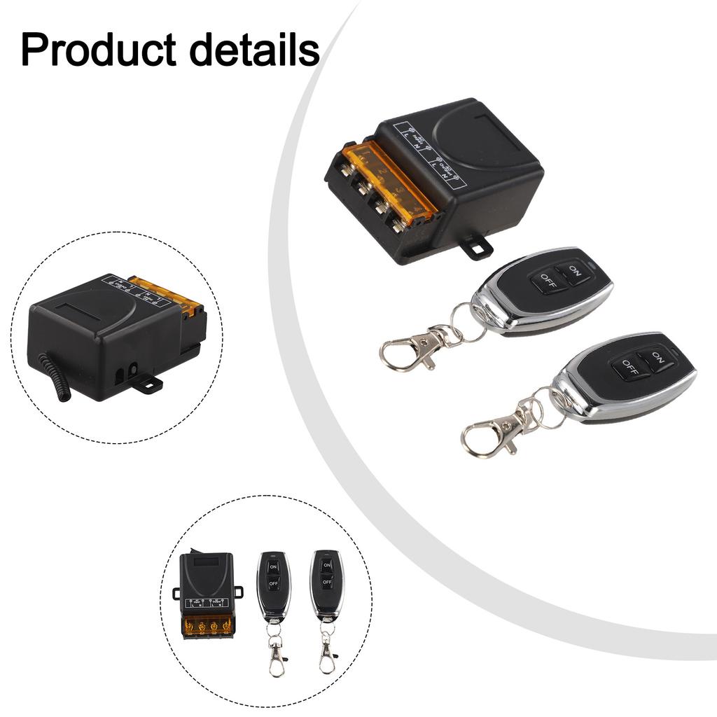 For Doors General Remote Control AC 220V Switch 433mhz Remote Switch For Pump Effortless Setup Enhanced Security System