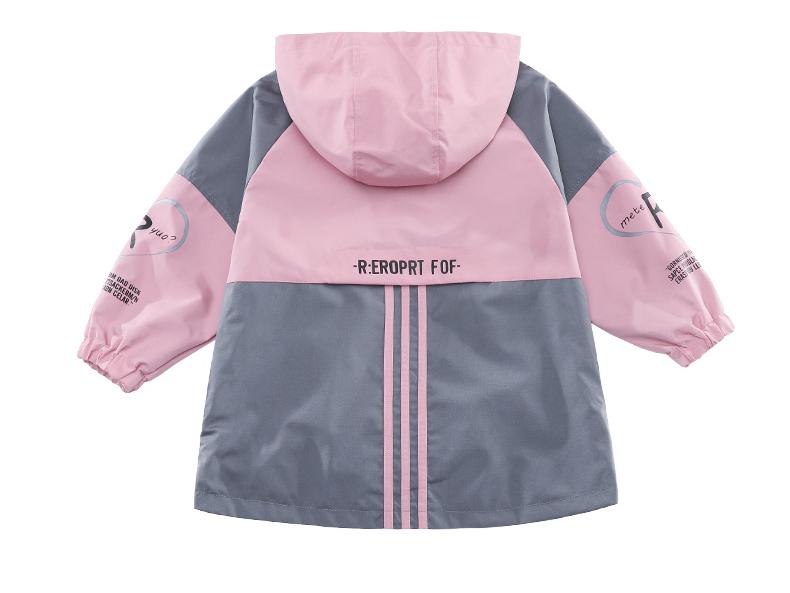 Girls' Spring 2026 Windbreaker: Hooded, Drawstring Jacket for Little to Large Children