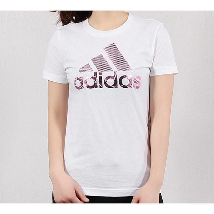 Adidas T Shirts Women's White Crew Neck Moderate Other DV3033