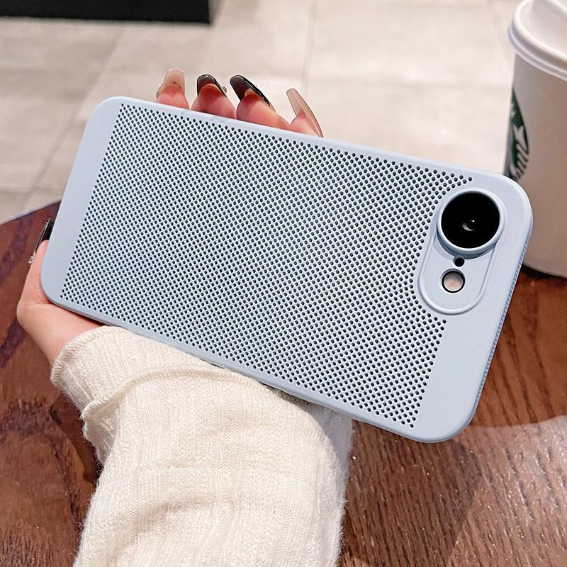 Applicable to Apple 11e mobile phone case, new ultra-thin mesh iPhone11e heat dissipation and breathable lens all-inclusive protective case