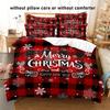 3-Piece Christmas Snowflake Pattern Duvet Cover Set - Soft, Breathable Winter Theme - Perfect For Bedroom And Guest Room Decor