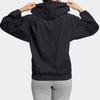Adidas Originals Solid Color Sports Hooded Jacket Women jackets Black HE6597
