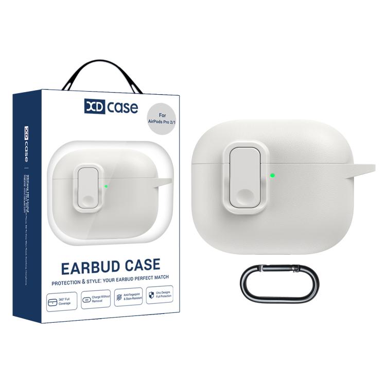 For AirPods Pro 2 / 1 XDcase Faux Leather Texture Security Lock TPU Earbud Case For AirPods Pro 2 / 1