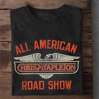 T-shirt Chris Stapleton All American Road Show Taglie Complete S-4XL