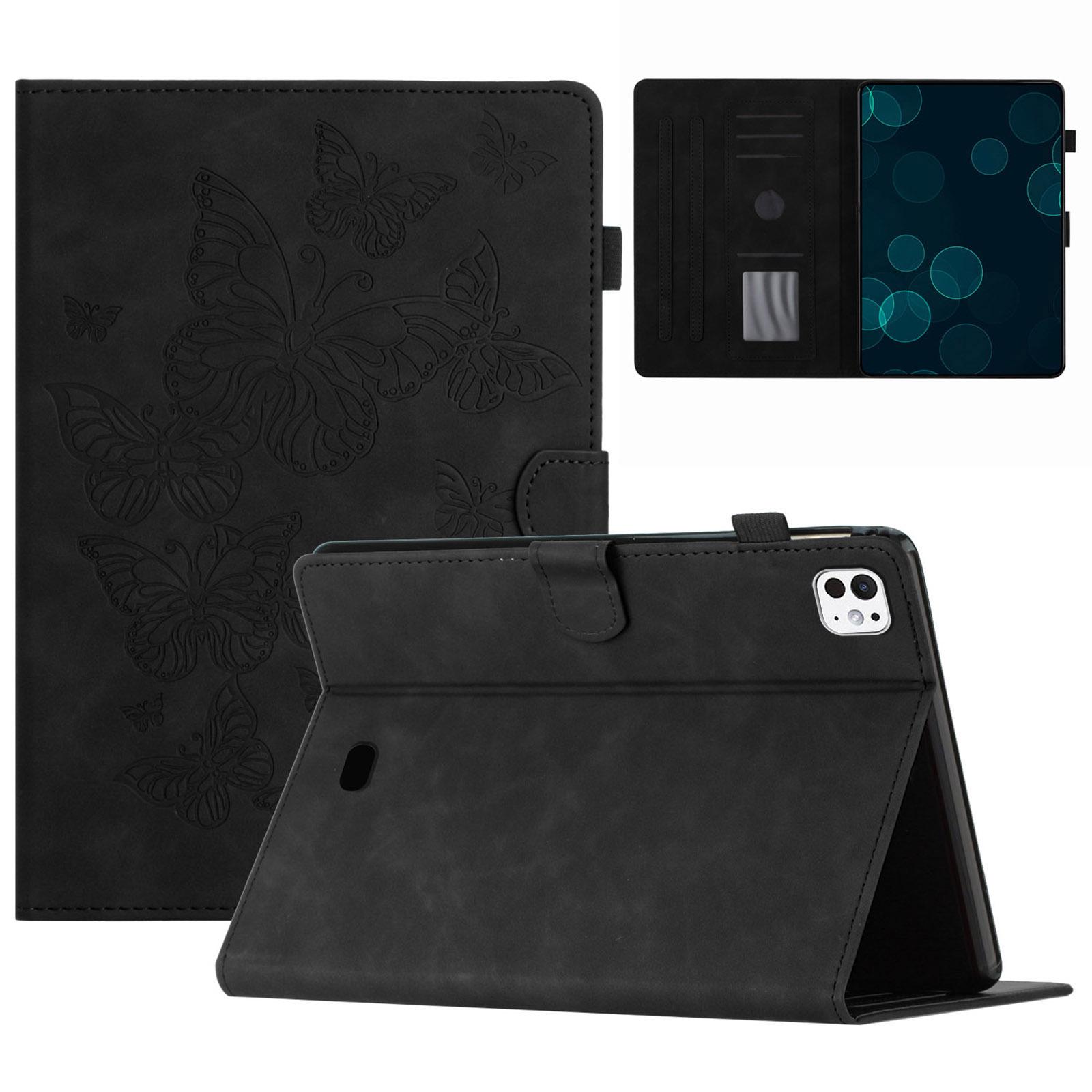 

For iPad Pro 11 (2025)/11 (2024) Case Butterfly Leather Folio Tablet Cover Auto Sleep/Wake A
