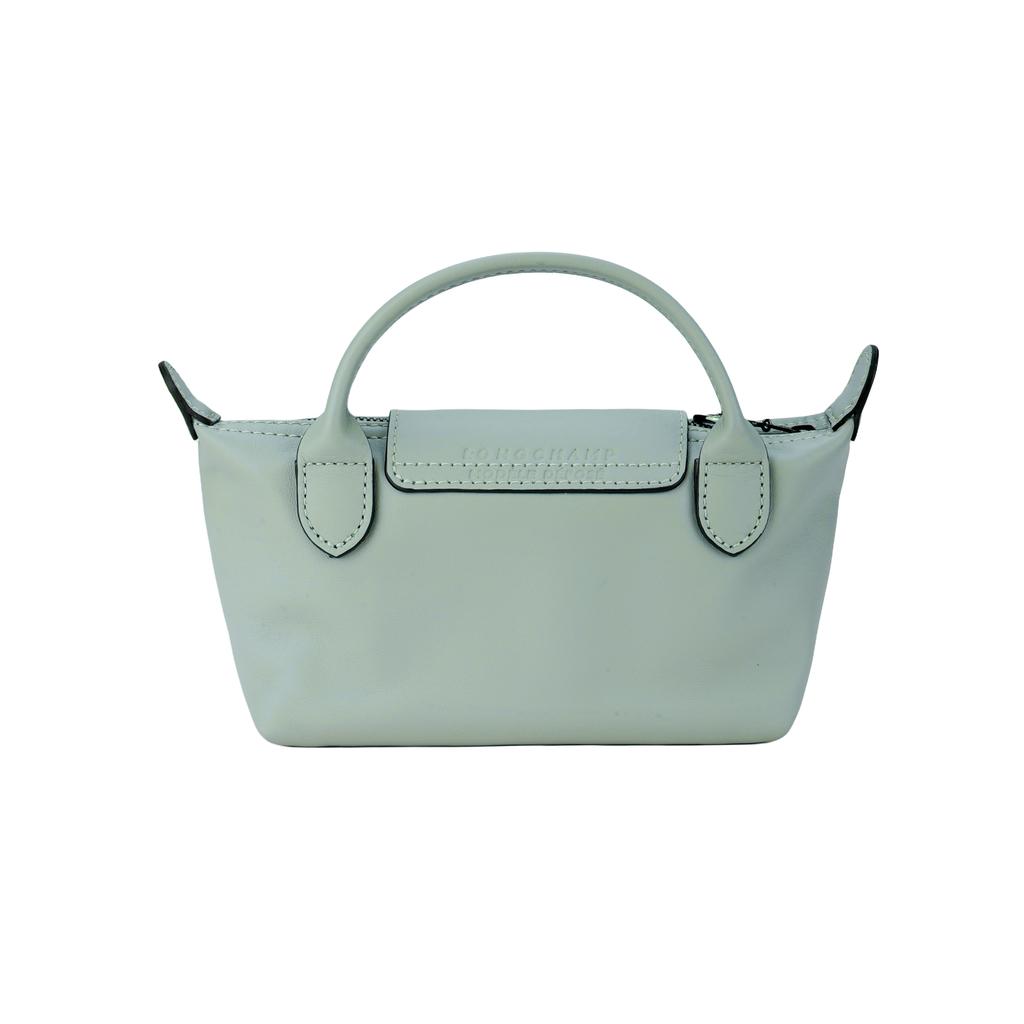 Longchamp Le Pliage Xtra Embossed Logo Detachable Adjustable Shoulder Strap Leather Mini Shoulder Crossbody Bag Women Handbags Moss-Green 34205987M07