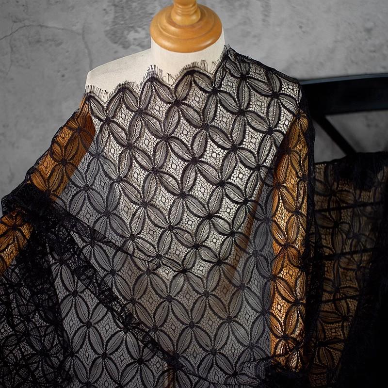

3 метри, спеціальна 1,5 метри шириною високоякісна дружня до шкіри мереживна тканина Qibao Cheongsam Одяг для штор своїми руками Скатертина Тканина для вій