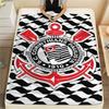 1 pièce Couverture en Flanelle Imprimée SC Corinthians Paulista Haute Qualité Chaude Confortable Couverture pour Toutes les Saisons Parfaite pour les Cadeaux Décoration de la Maison