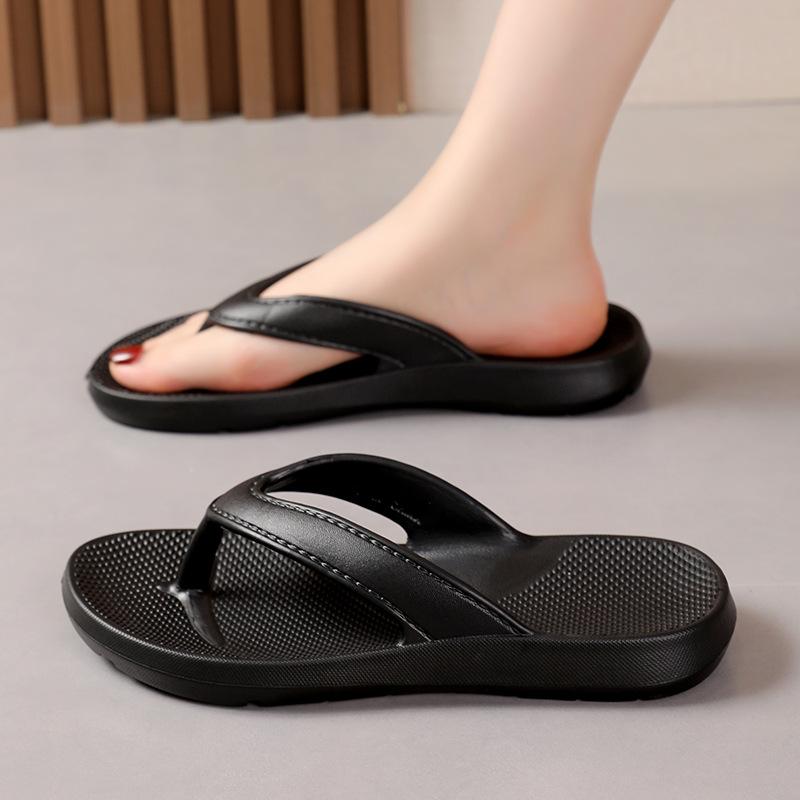 

EVA men s flip-flops outer wear pinch feet, beach shoes couple shock-absorbing arch support sandals women 44-45 білий