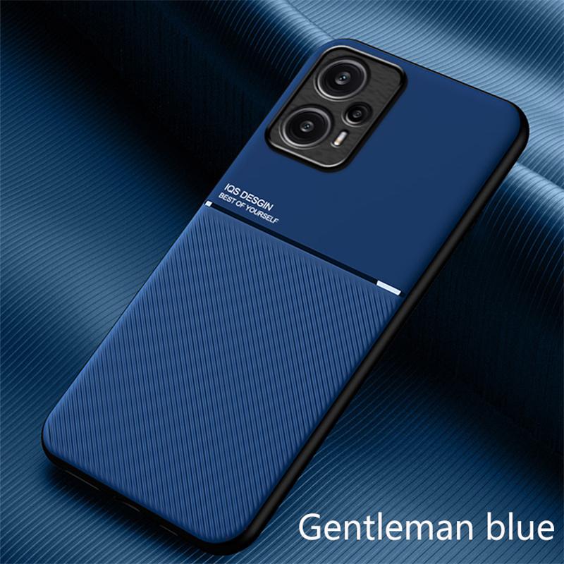 For Xiaomi Poco F5 5G Case Leather Texture Magnetic Car Holder Plate Phone Cases for Poco Poko Little F5 F 5 PocoF5 Back Cover