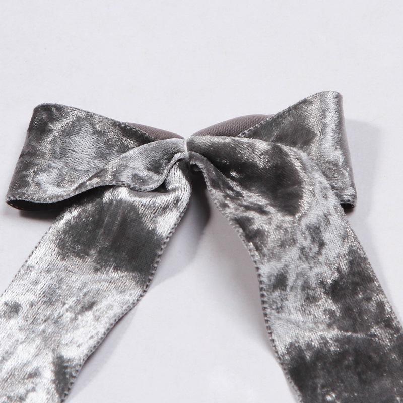 5yards 25MM 38MM Metallic Luster Velvet Stain Ribbon for Clothing Sewing DIY Hair Bows Hat Decor Craft Accessories Supply