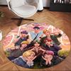 Skz (1) Round Office Rug Decorative Floor Rug for Office Bedroom Living Room and Home Space