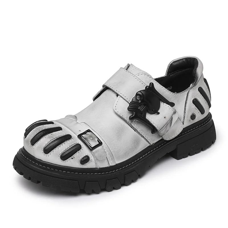 

Новые итальянские мужские повседневные туфли, роскошные брендовые туфли, натуральная кожа, офисная обувь Fromal, уличные деловые рабочие ботинки, свадебные туфли 45 белый