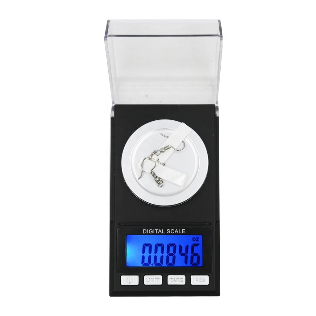 50g/0.001g Mini Scale Portable Digital Scale LCD Backlight Electronic Balance Scales Gold Silver Diamond Jewelry Pocket Scale