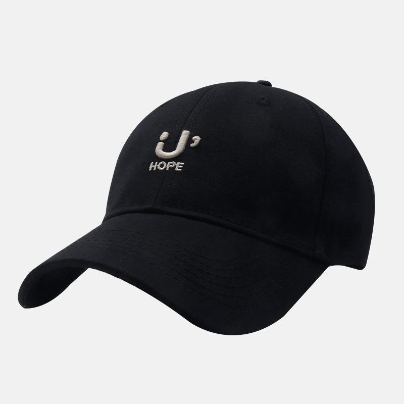 Korean Version New Versatile Letter Embroidered Soft Top Baseball Hat for Women's Spring and Summer Casual Outdoor Sun Protection Baseball Cap