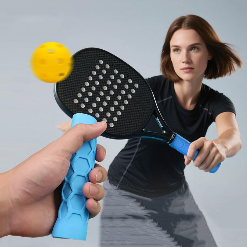 Återanvändbar Silikon Racketgreppshylsa För Tennisracketar, Stötdämpande Hylsa, Och Halkfri Silikongrepp.