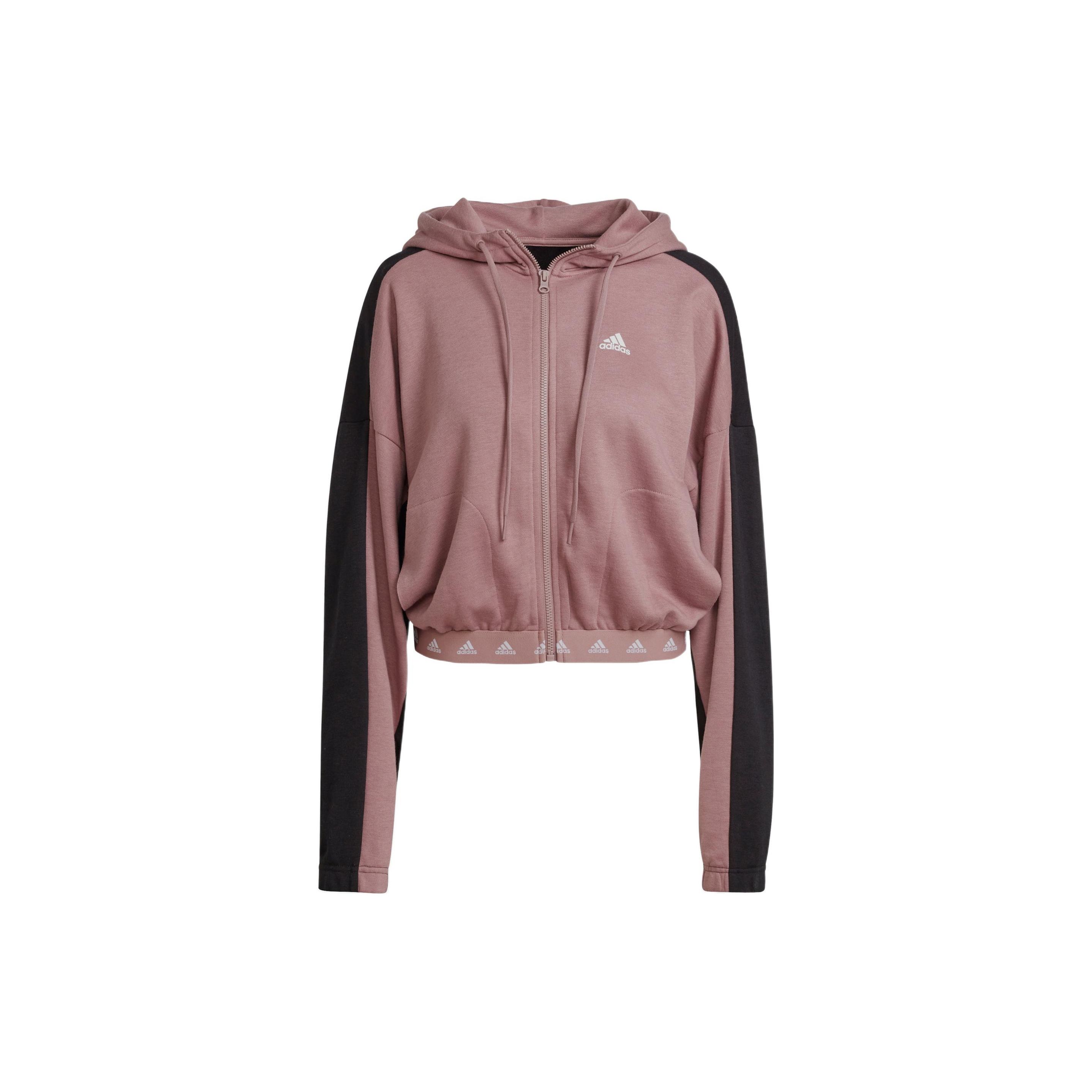 

Adidas Hyperglam French Terry Hoodie Women Tops Brick-Red HZ9669