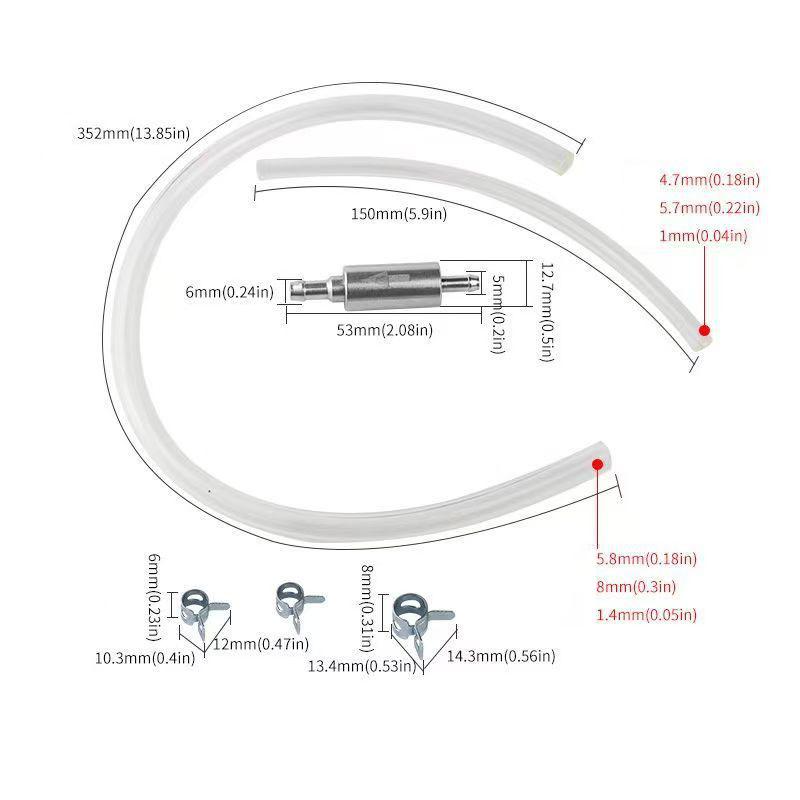 Oil Extraction Pipe Rubber Brake Bleeder Motorcycle Fuel Pipe Check Valve Clutch Hydraulic Brake Release Tool Motorcycle Tool
