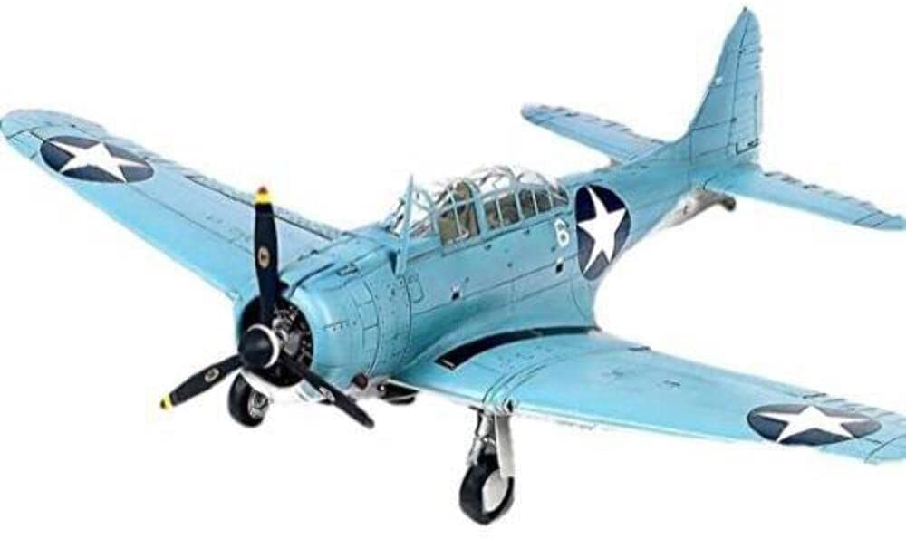 Academy 1/48 SBD-2 Dauntless Battle of Midway Plastic Model Kit 12335 (WW2 Aircraft Model, Collector Display)