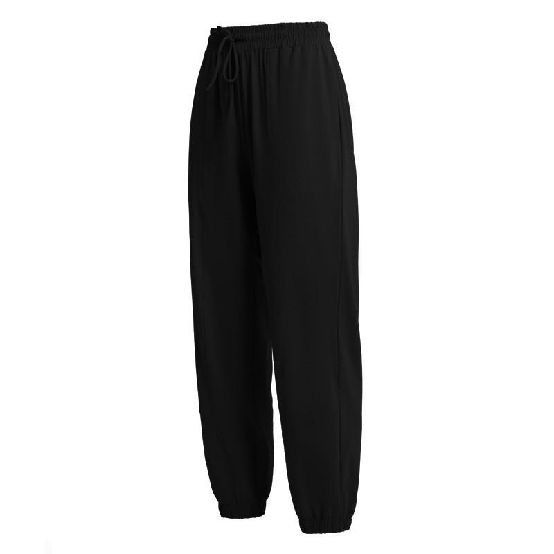 Womens UPF40 Quick-Dry Lightweight Wide-Leg Joggers With Drawstring Waist Yoga Running Summer Outdoor Activities