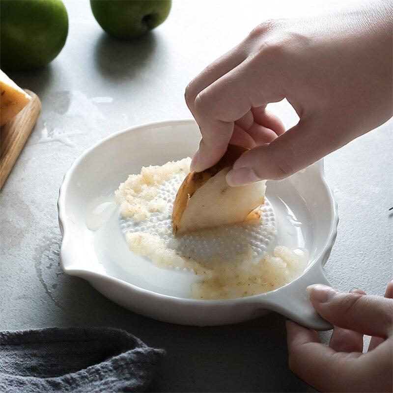 Buy Japanese Style Ceramic Ginger Garlic Wasabi Grater Crushed Garlic Press Device Soy Sauce