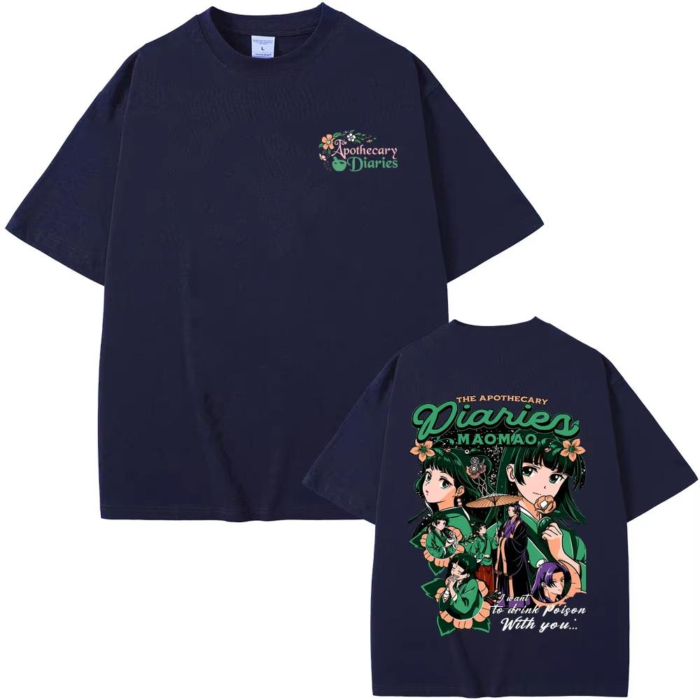 Japanischer Anime The Apothecary Diaries Maomao Merchandise T-Shirt Fans Geschenk Unisex Unisex Lässig Lustige T-Shirts Unisex Mode Streetwear