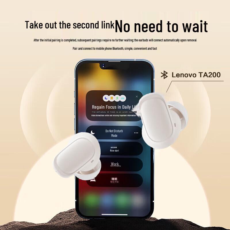Lenovo TA200 Wireless Bluetooth Earbuds