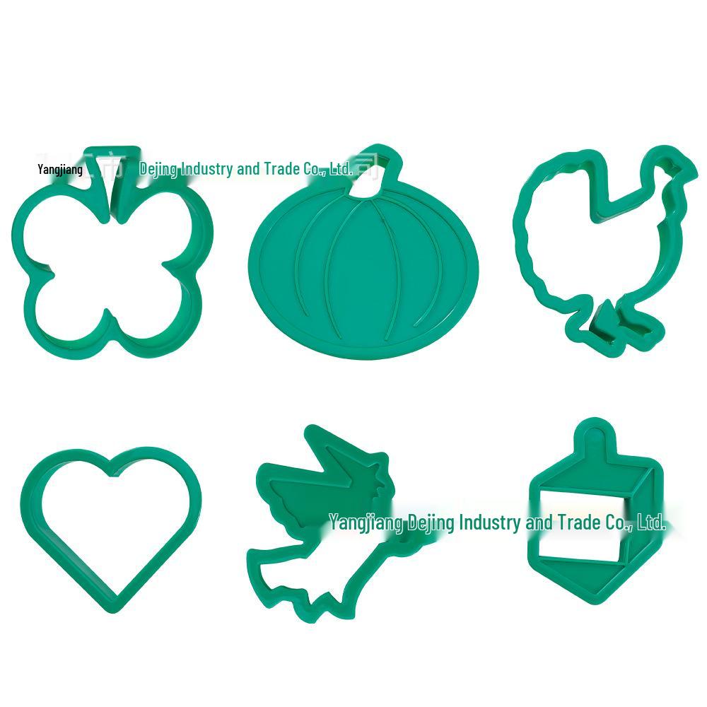 PP Small Halloween & Christmas Pumpkin Cookie Stamp Mold for DIY Baking