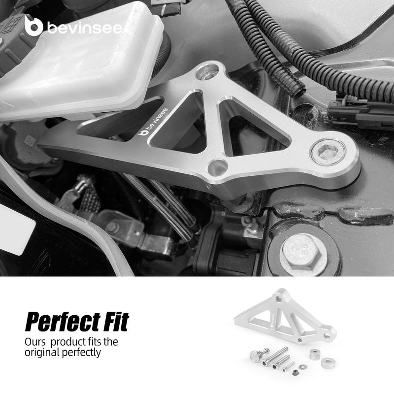 BEVINSEE Brake Master Cylinder Brace Bracket for Tesla Model 3 2017-2023 (Only fit for LHD Models)
