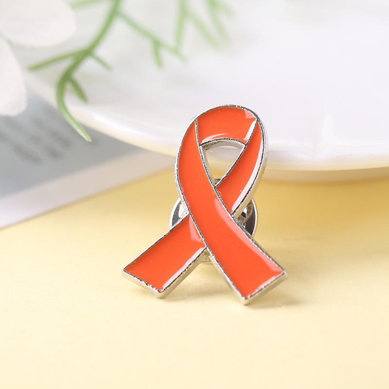 Red Awareness Ribbon Pins Love Care HIV AIDS Pink Ribbon Against Breast Cancer Lapel Badge Multi-coloured Dripping Oil Brooch