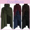 Cosplay Corduroy Cloak For Halloween Costume Theatre Stage Performances Unisex