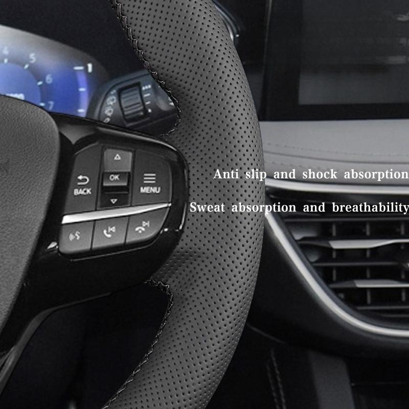 Car Steering Wheel Cover  Leather For BMW 3 5 Series E46 E39 X5 E53 Z3 E36 Steering Wheel Car Accessory