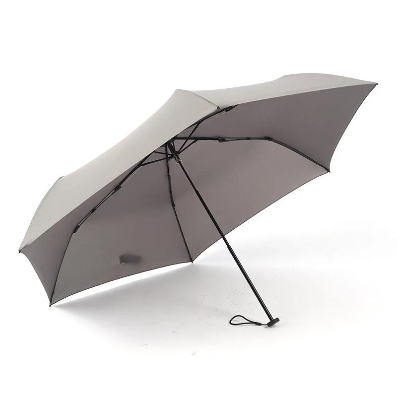 Mini Ultralight Umbrella For Women Girl Carbon Fiber Trifold Portable Pencil Sunny And Rainy Umbrella Paraguas Mujer Sombrillas