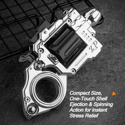 Fidget Spinner Rewolwer EDC Stop Mini Pistolet Zabawka Metalowy Kolekcjonerski Pierścień Pistolet do Redukcji Stresu Zabawa w Strzelanie Unikalny Prezent dla Chłopców