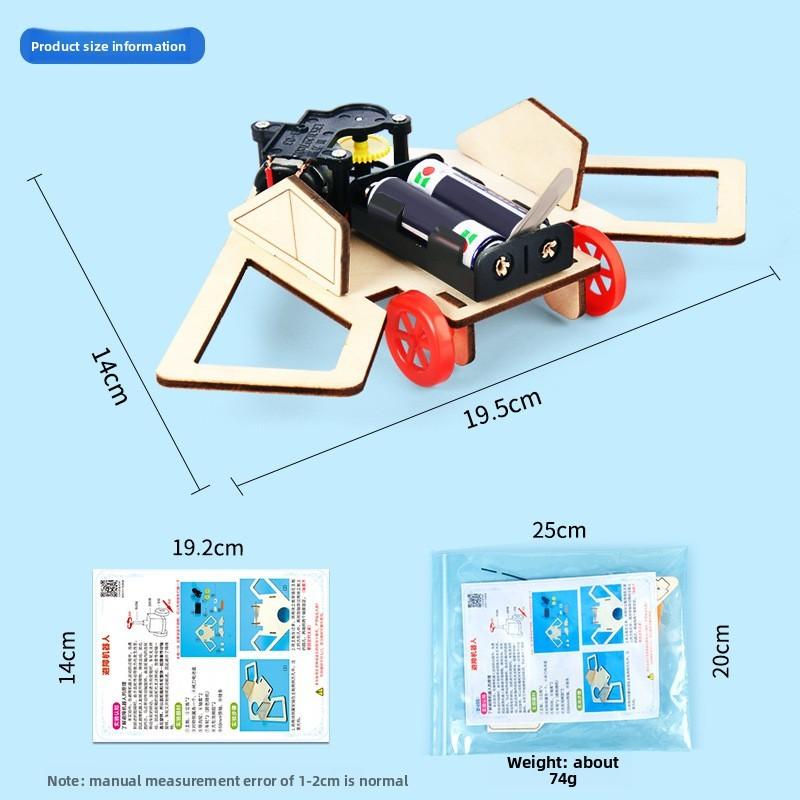 Science Obstacle Avoidance Car Robot Kit For Student Stem Learning
