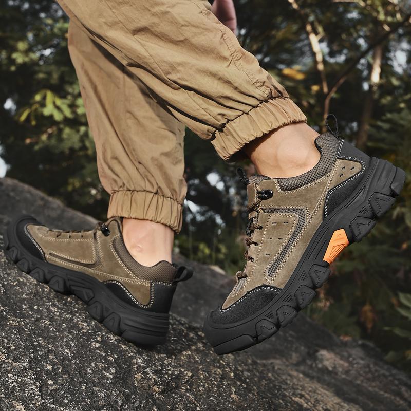 Fashion Simple Men Trainers 2025 New Leather Casual Sneakers for Men New Fashion Male Walking Shoes Outdoor Non-Slip Treking Footwear