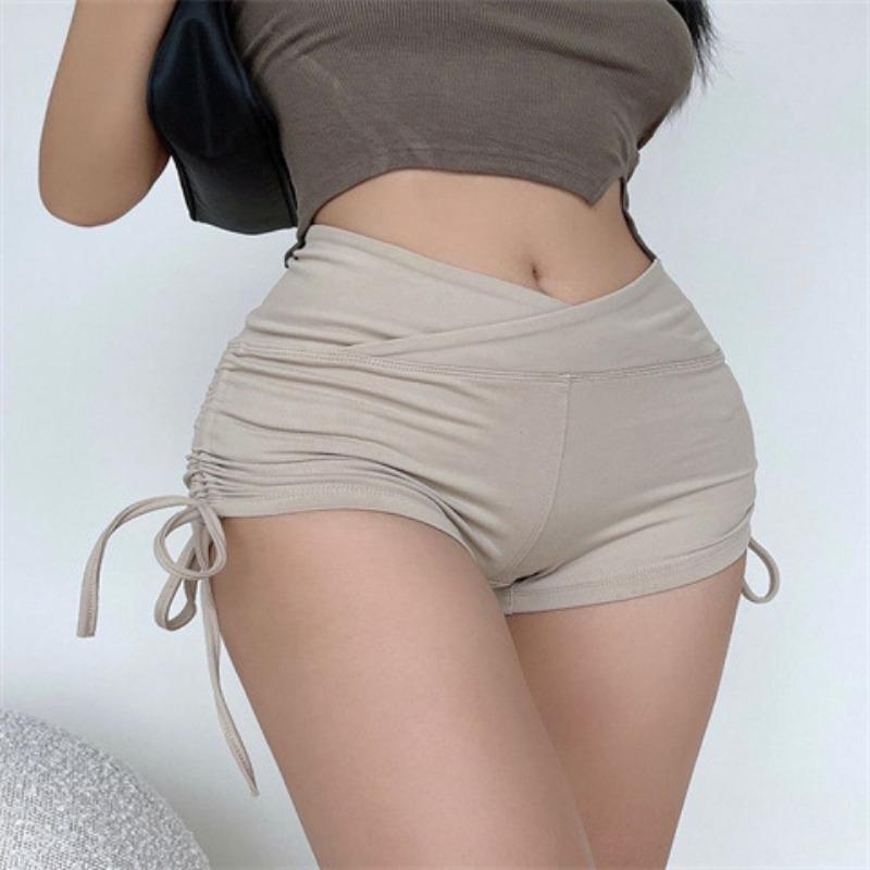 Summer Women's Drawstring Shorts Sports Fitness Women's Shorts Casual and Fashionable Shorts Summer Women's Pants