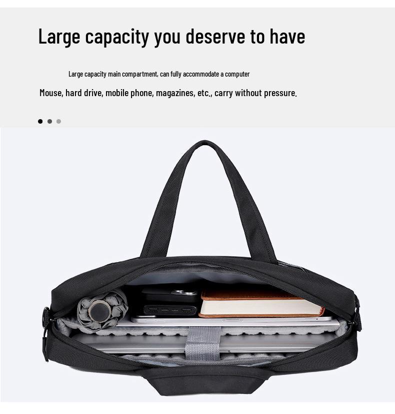 Shockproof Airbag Laptop Bag – Large Capacity Handheld & Crossbody Business Briefcase with Custom Logo