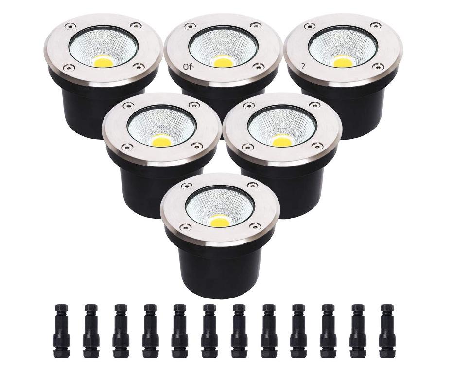 3W/5W/6W Inground Spotlight, 304 Stainless Steel, 65mm, 12V/24V/90-277V for Courtyard