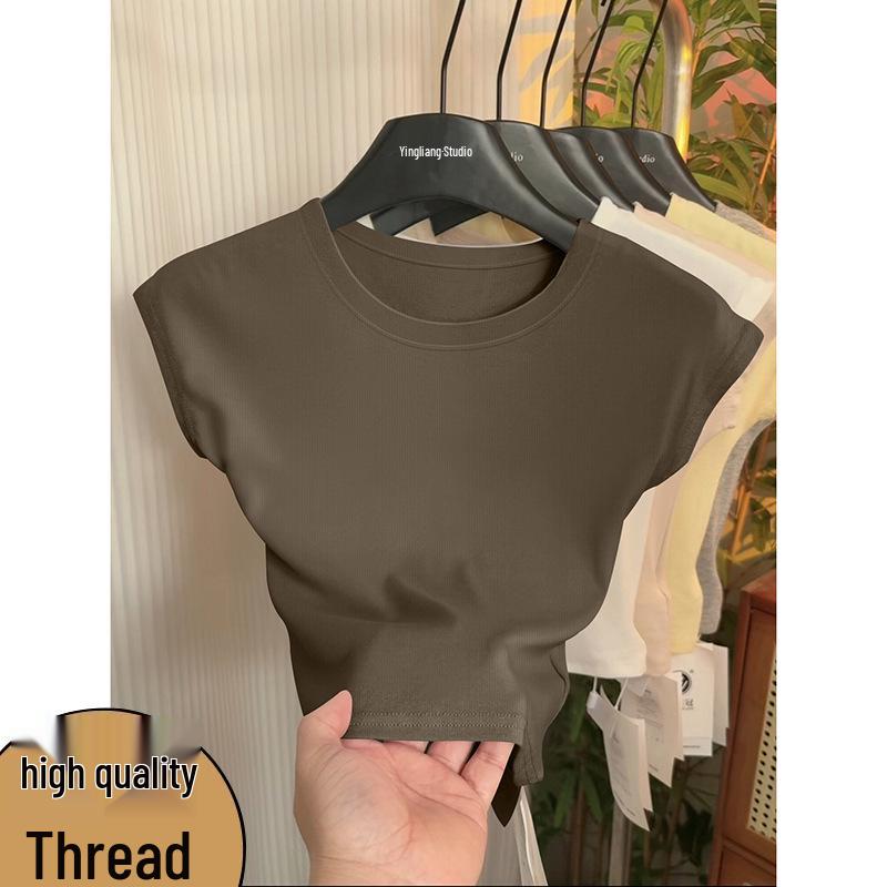 Women's Korean Style Slimming Puff-Sleeve T-Shirt – New Spring/Summer 2026 Arrival