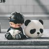 Hirono Ono Panda Card Hanger: Trendy Desktop Ornament Figure Blind Box Gift