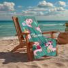 Custom Name Ultra-Soft Beach Towel with Axolotl Theme,Ideal for Pool - Camping, Diving - Perfect Travel Essential, Vibrant Beach Towel.