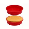 6/8Inch Silicone Round Cake Tray Pans - Food Grade Nonstick Easy Release Mold, Oven Safe for DIY Chiffon Rainbow Cheese Cakes
